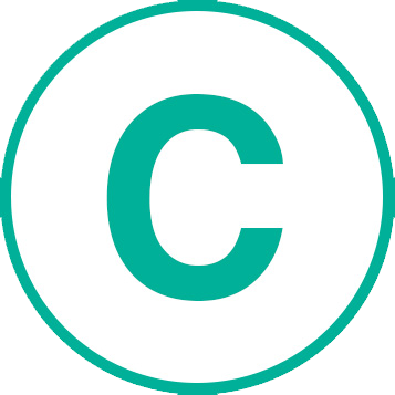 icon of the letter C