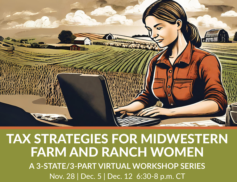 Virtual workshop series to cover tax basics, strategies for Midwestern women in ag
