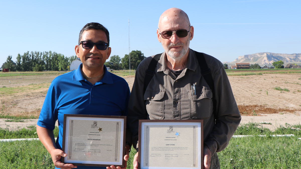 Nebraska Soil and Water Conservation Society award two from the University of Nebraska-Lincoln 