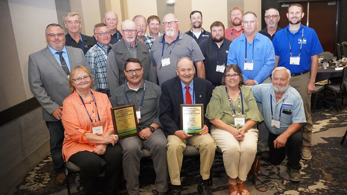 Nebraska’s Natural Resource Districts honor Paul C. Hay and Randy Pryor with Water Conservation Award