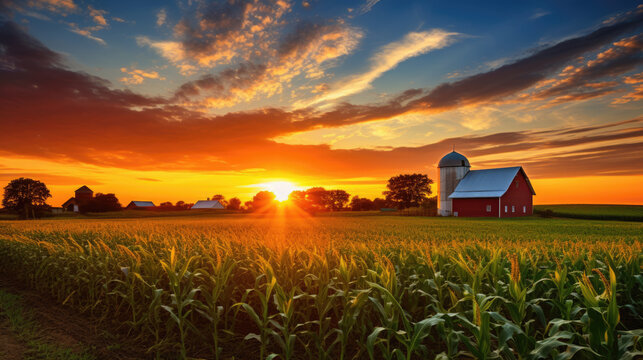 Barn Sunset