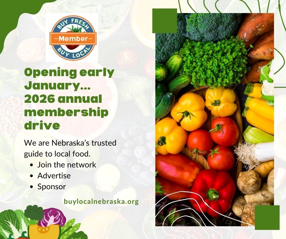 Membership drive promo for Buy Local Nebraska