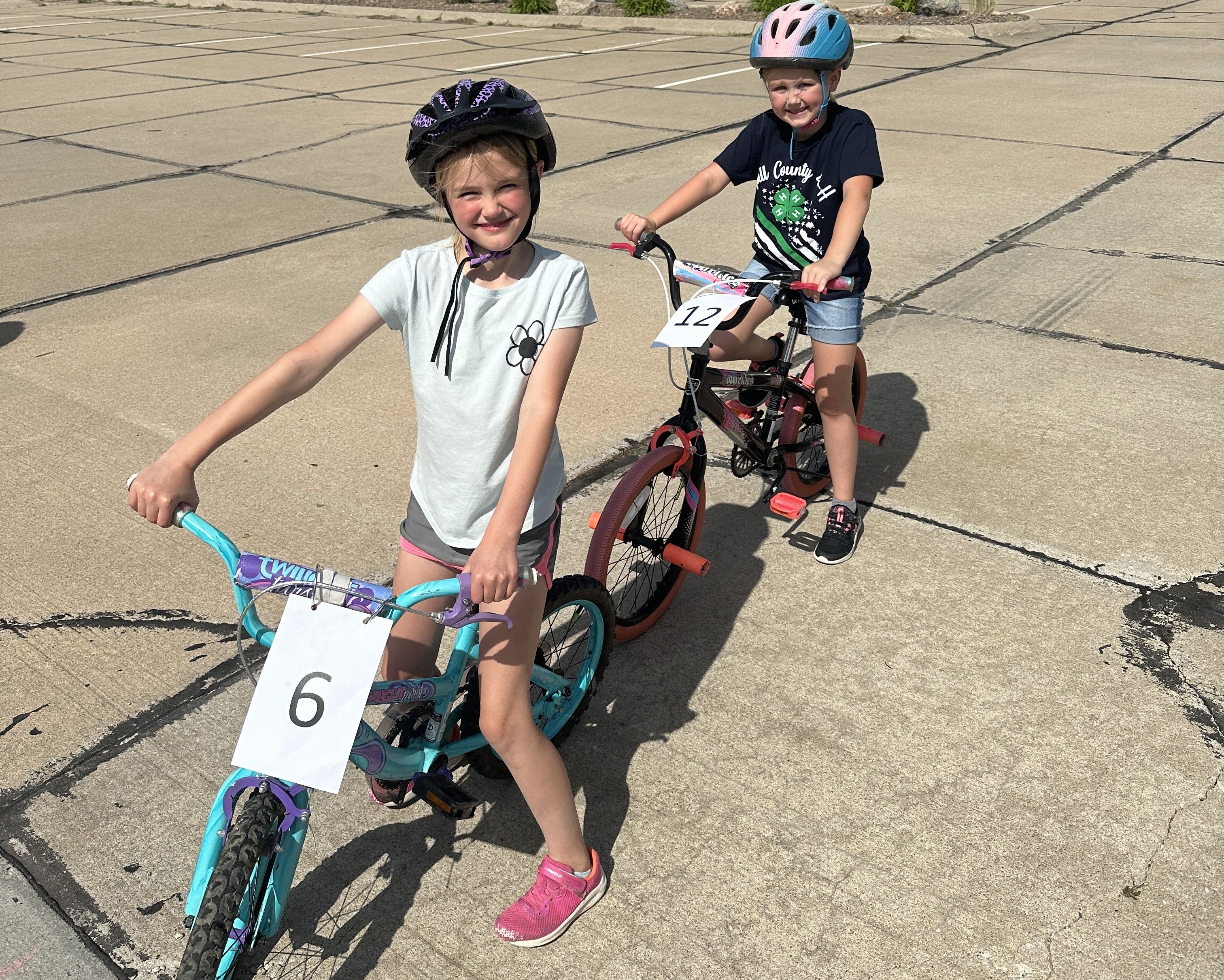 Girls on bikes