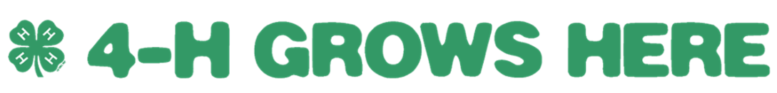 4-H logo with green clover and text "4-H Grows Here."