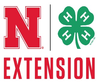 Nebraska Extension logo with a red "N" and green 4-H clover.