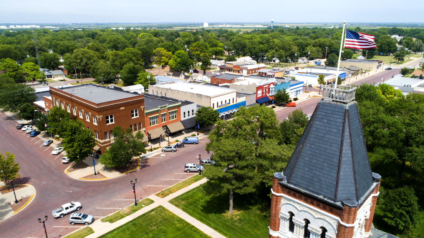 overview of a town