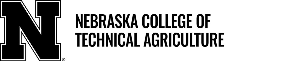 Black 'N' logo with 'Nebraska College of Technical Agriculture' text to the right.