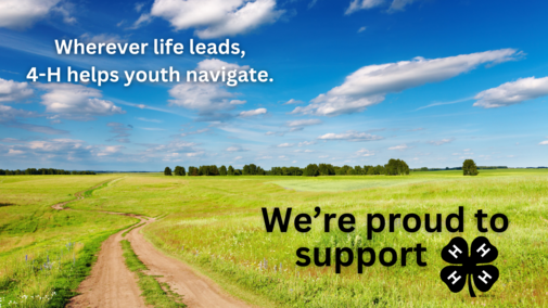 4-H Helps Youth Navigate, country road leading to horizon
