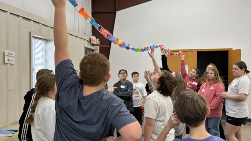 At Culbertson Healthy Habits students learn to about being a good friend by making a friendship chain.