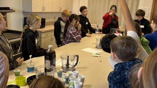 At Culbertson Healthy Habits students learn to make healthy smoothies.