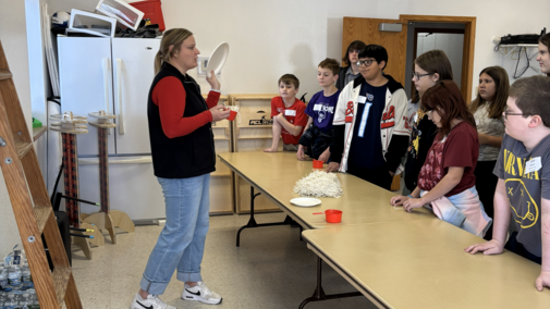 At Culbertson Healthy Habits students learn about portion controll. 