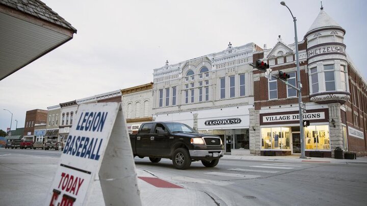 Downtown Auburn, Nebraska.