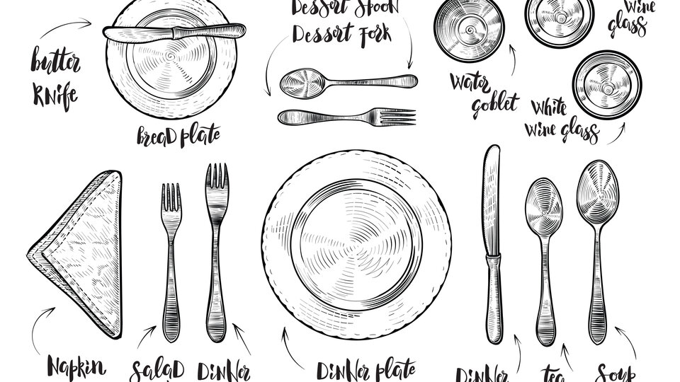 table setting diagram