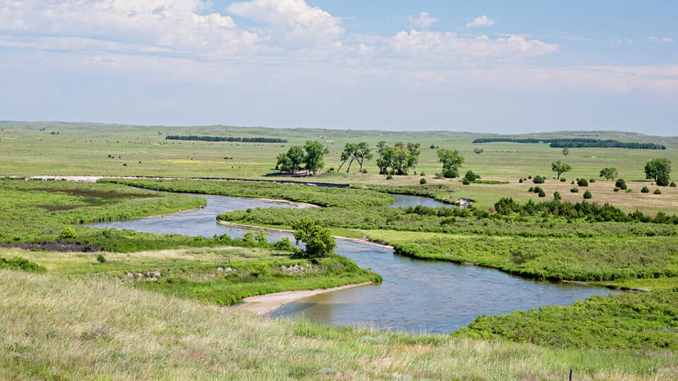 Sandhills river clouds