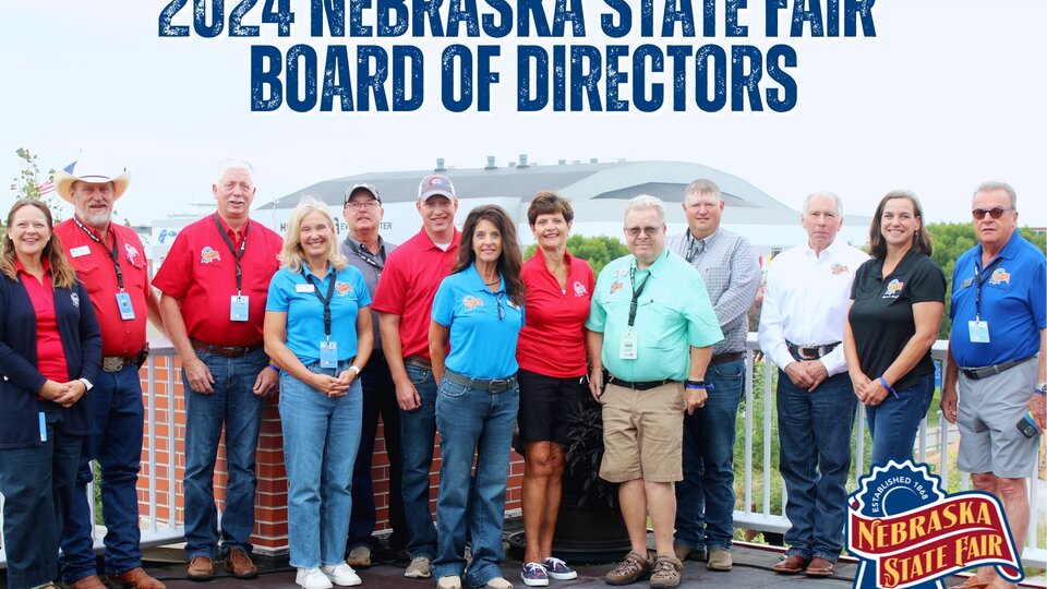 Picture of a group of people that were the 2024 Nebraska State Fair Board of Directors