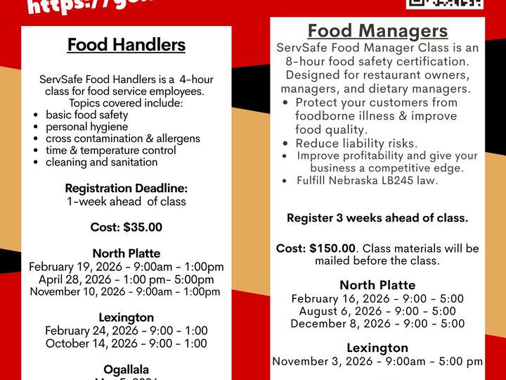 2026 Food Safety Trainings