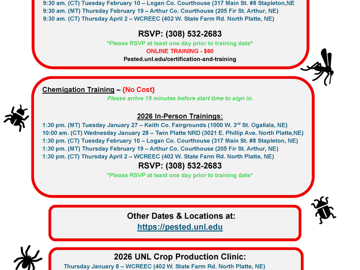 2026 Private Pest III Chem dates