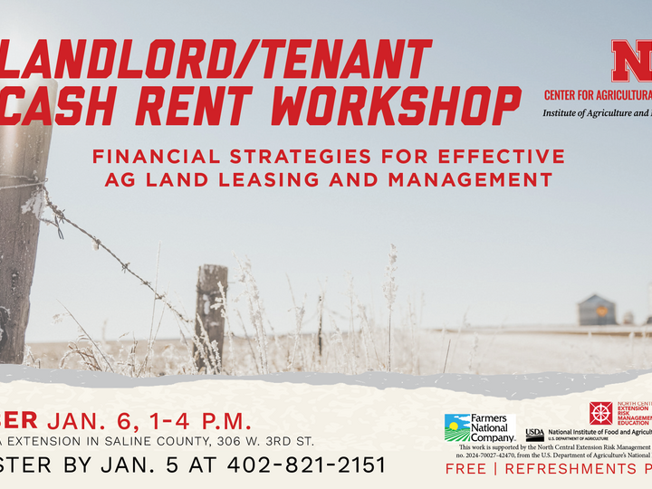 Landlord/Tenant Cash Rent Workshop Wilber NE