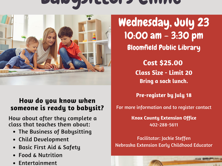 Knox County Babysitting Clinic Bloomfield
