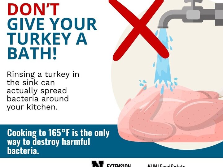 Don't rinse turkey