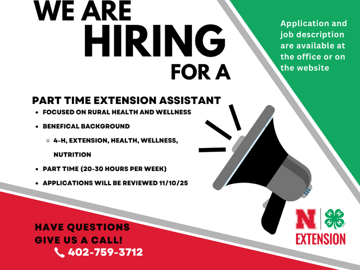 We Are Hiring in Fillmore County