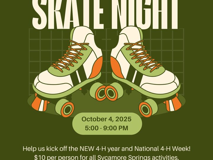 4-H Skate Night October 4, 2025