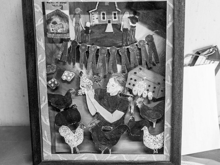 Collage picture of family farm created by 4-H youth
