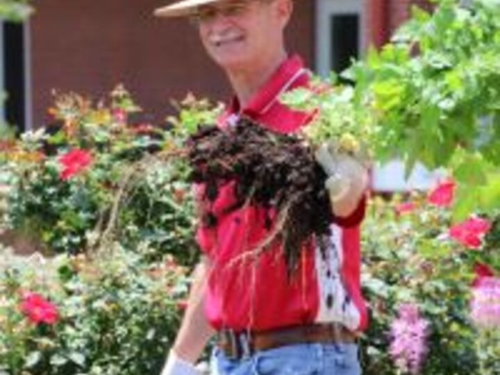 Ron Seymour showing Root System of a Plant