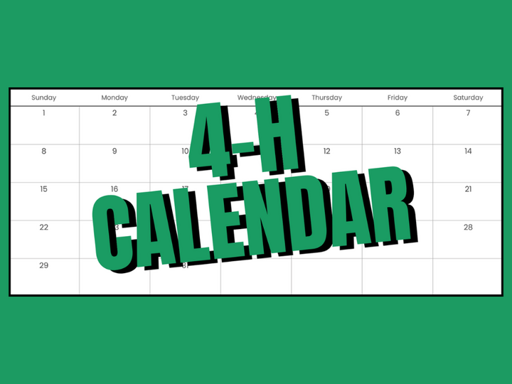 4-H Calendar