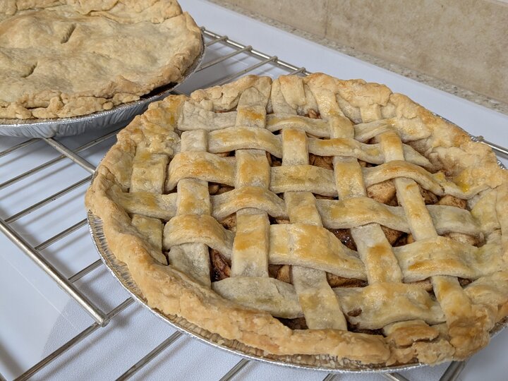 Freshly baked pies