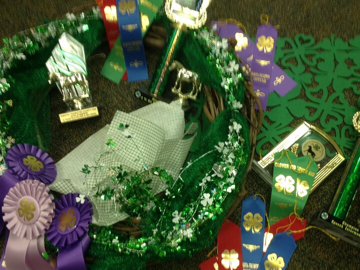 ribbon and trophies