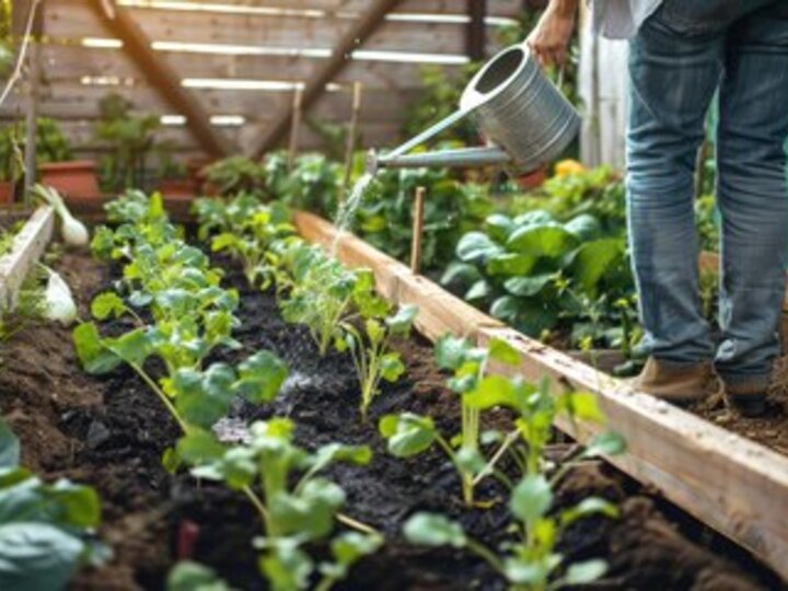 Watering plants