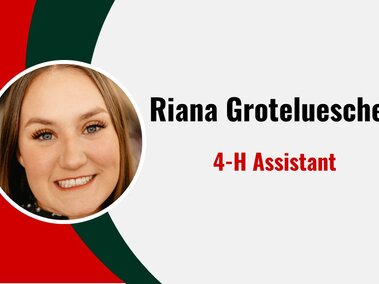 Riana Grotelueschen Saline County 4-H Assistant