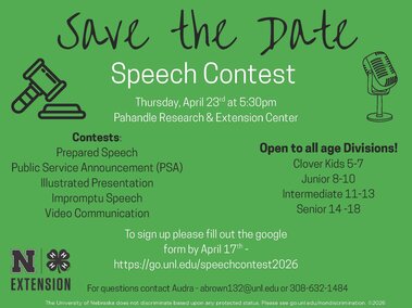 2026 Scotts Bluff Co 4-H Speech Contest 
