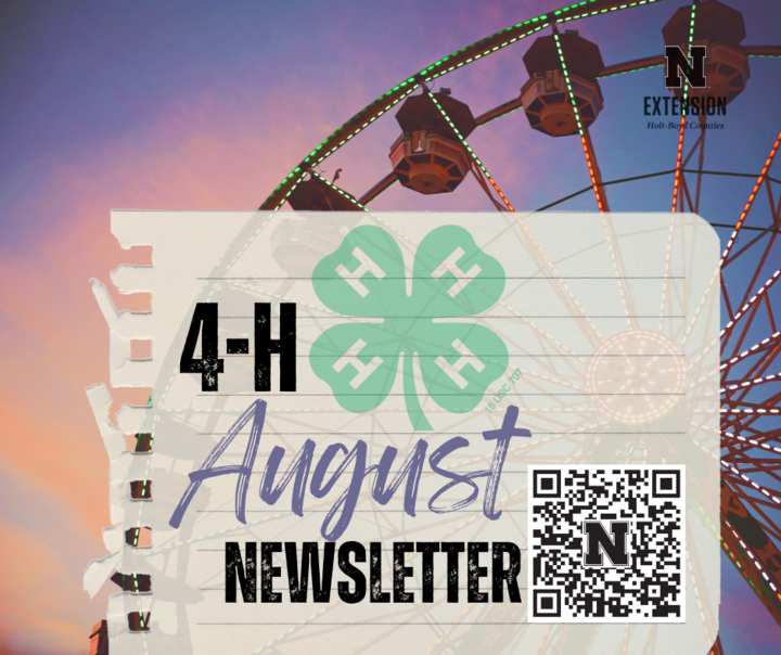 August Holt Boyd 4-H Newsletter