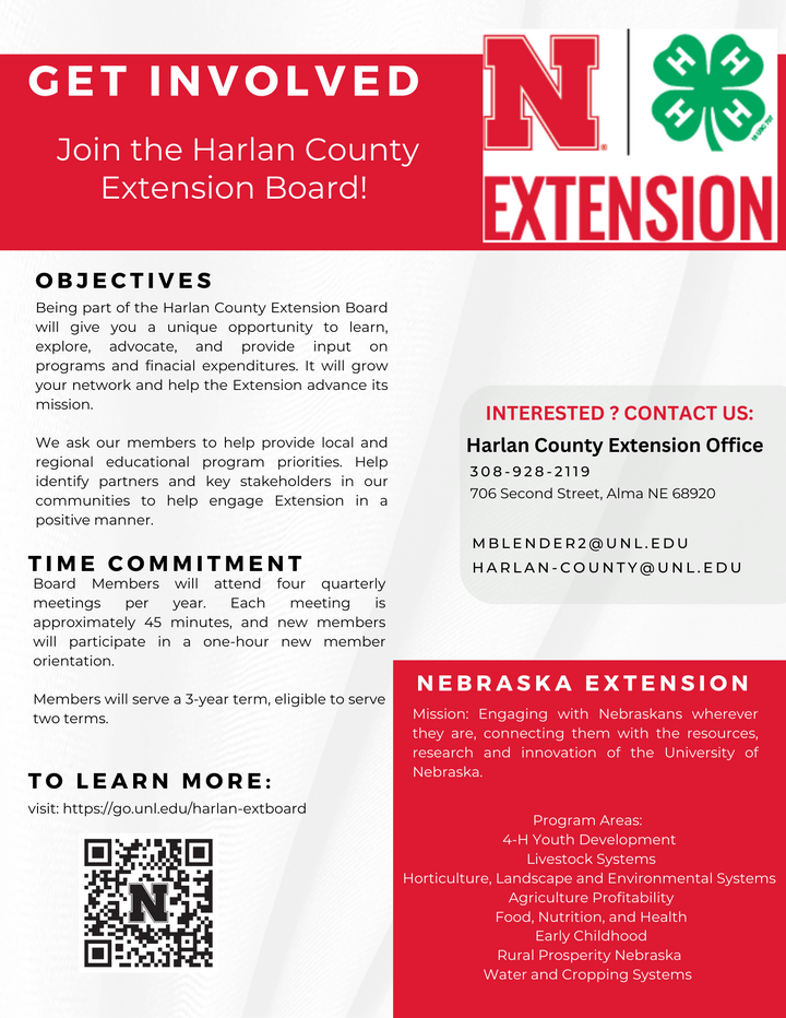 2025 Harlan Extension Board Ad