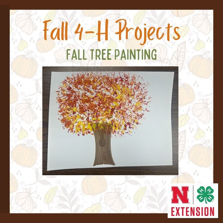 Fall 4-H Project - Tree Painting Picture