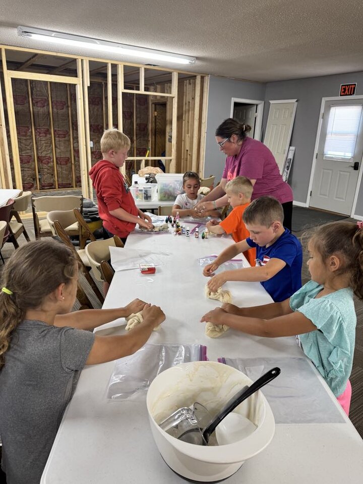 Youth doing an activity