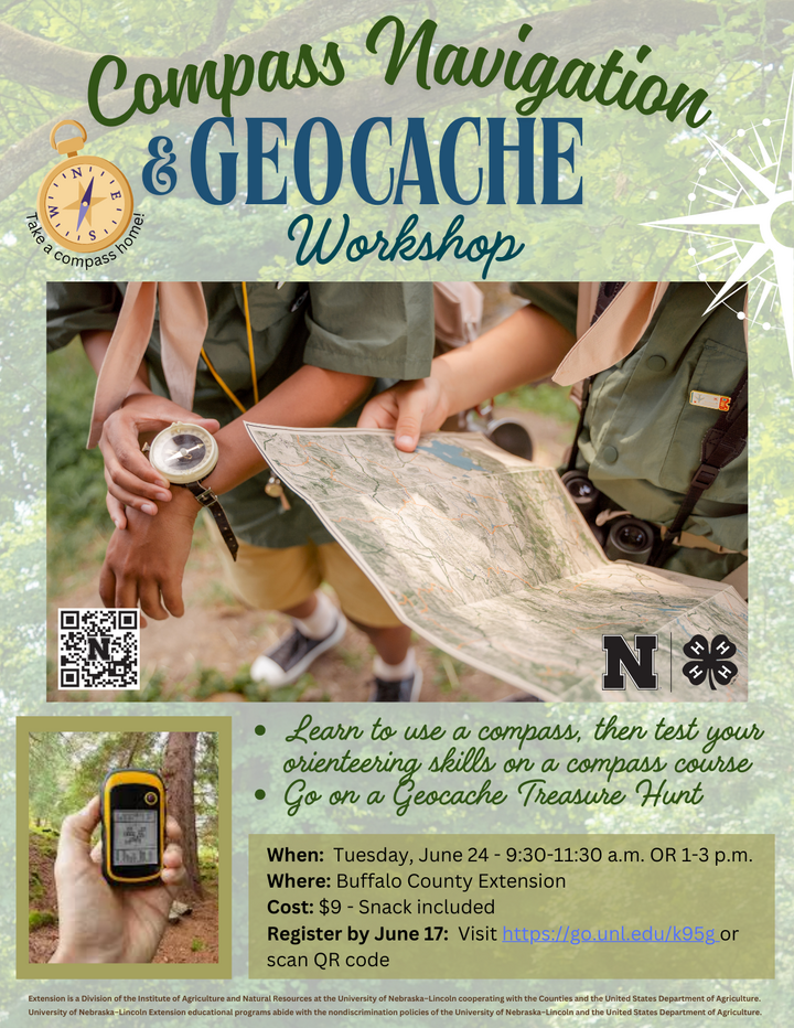 Compass Navigation & Geocache Workshop Flyer