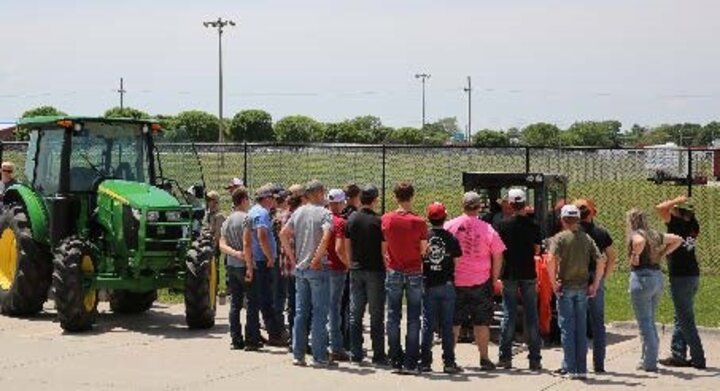 Youth attending Tractor Safety Training