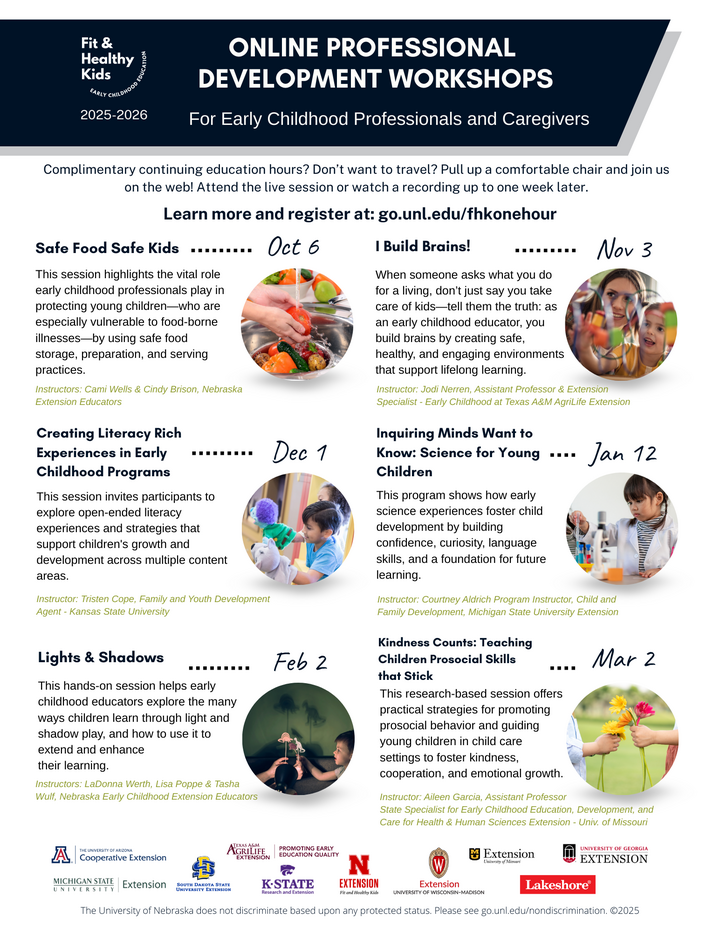 Fit & Healthy Kids Online Professional Development Workshops