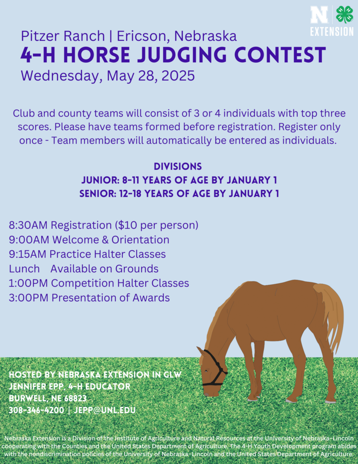 Pitzer Horse Judging Contest