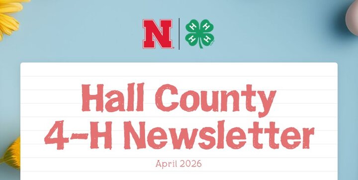 Hall County 4-H Newsletter graphic