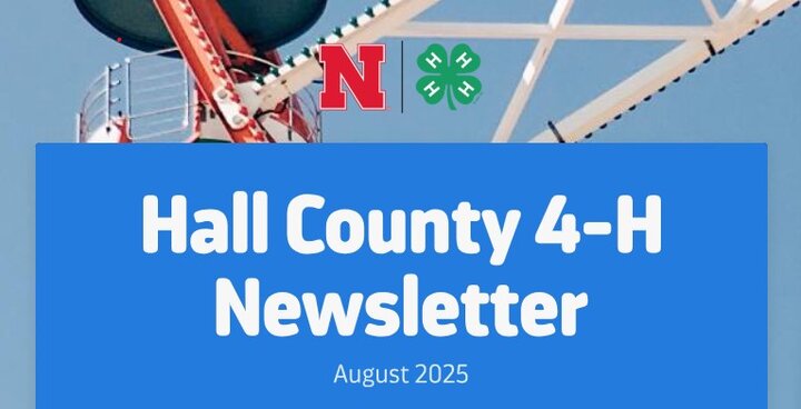 Hall County 4-H Newsletter graphic