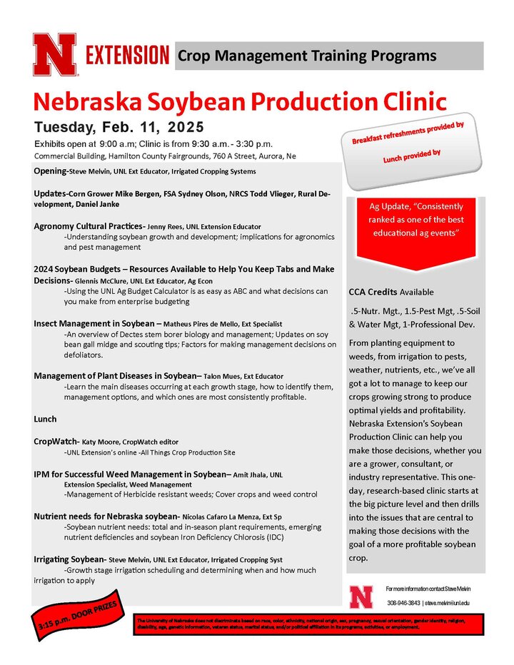 Soybean Production Clinic