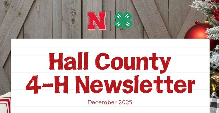Hall County 4-H Newsletter graphic