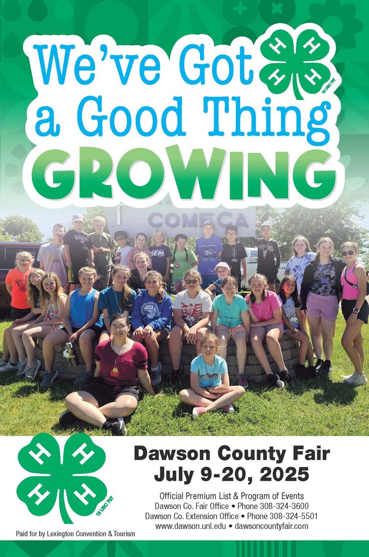2025 Dawson County Fair Book Front Page