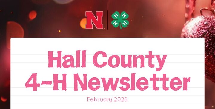 Hall County 4-H Newsletter graphic