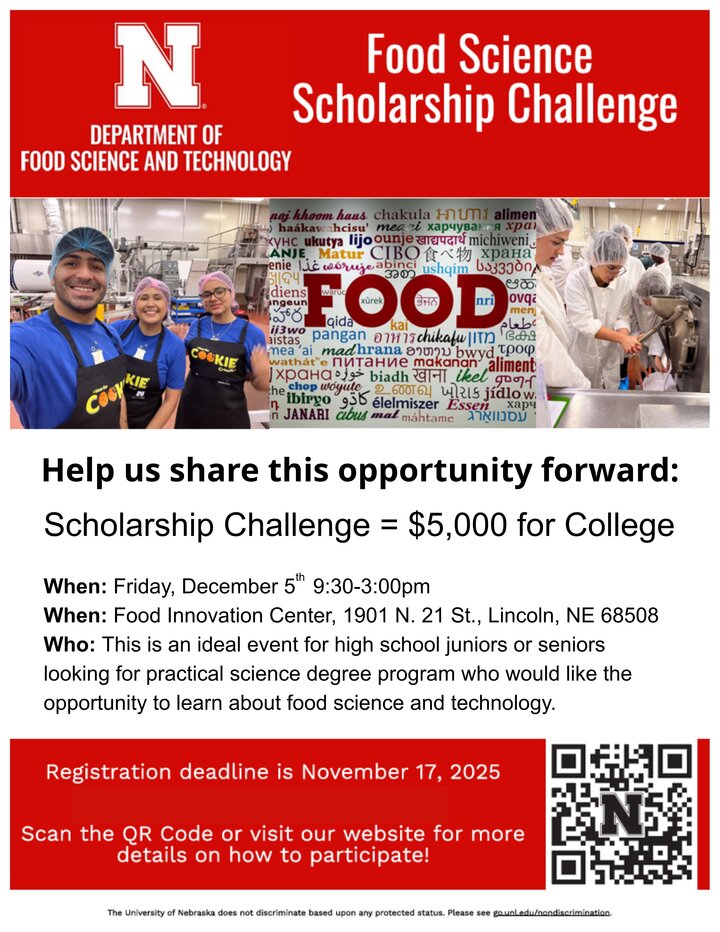 Food Science Scholarship Challenge