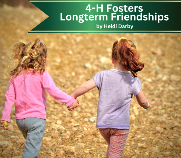 Two friends holding hands